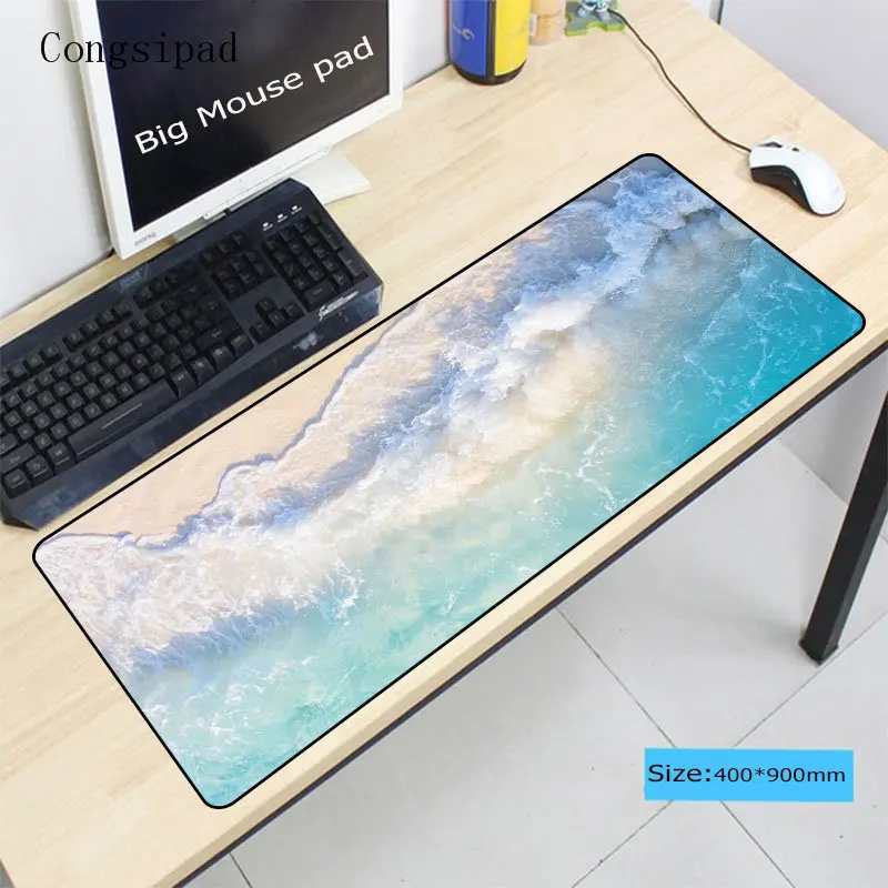 Большой Пляжный скоростной коврик для клавиатуры Congsipad 900*400 мм мыши игровой