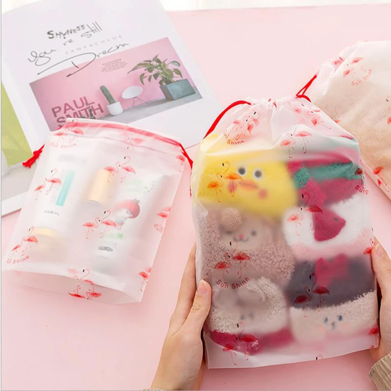 Портативная водонепроницаемая сумка на шнурке мультяшная дорожная Сумочка для