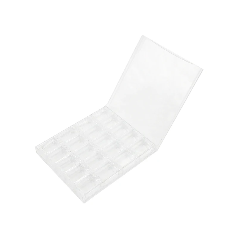 Креативные 20 прозрачных акриловых пустых коробок для хранения страз бусины