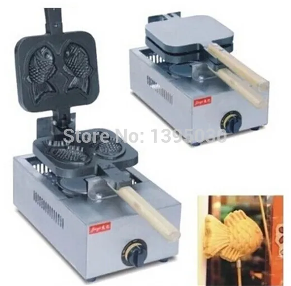 1 шт./лот FY-1105.R газовая японская вафельница в форме двух рыбок для торта рыбы