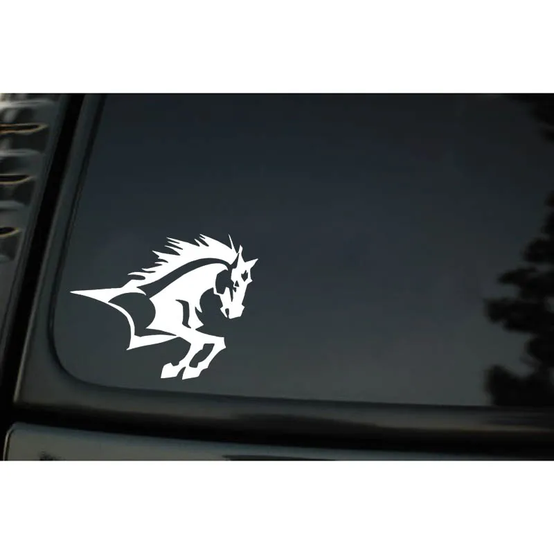 YJZT 10.1cm*13cm HORSE HEAD AND BODY Fun High Quality Vinyl Car Sticker Decal Black Silver C11-0281 | Автомобили и мотоциклы