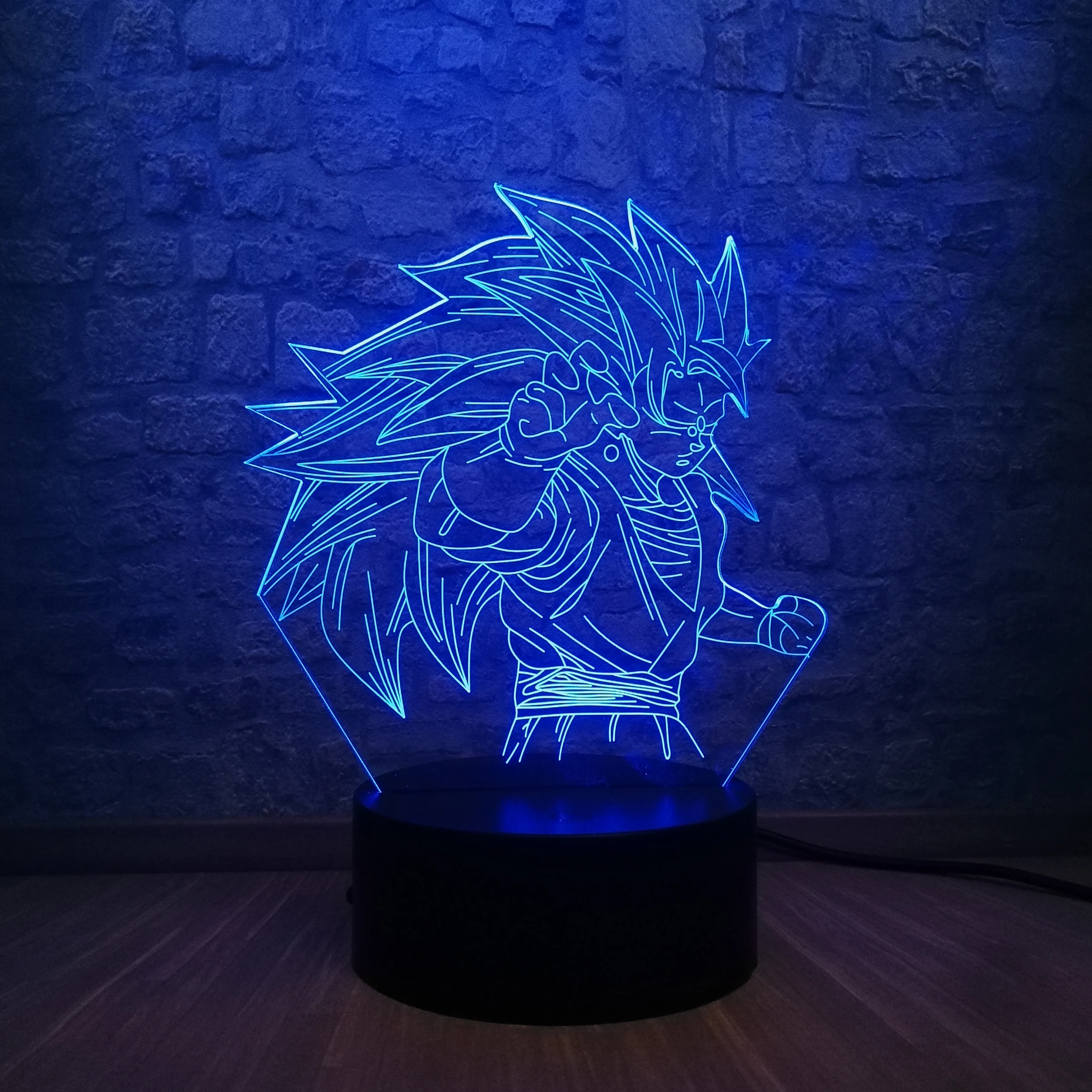 Драконий жемчуг Бог супер сайян обезьяна король сон Гоку 3D светодиодный USB