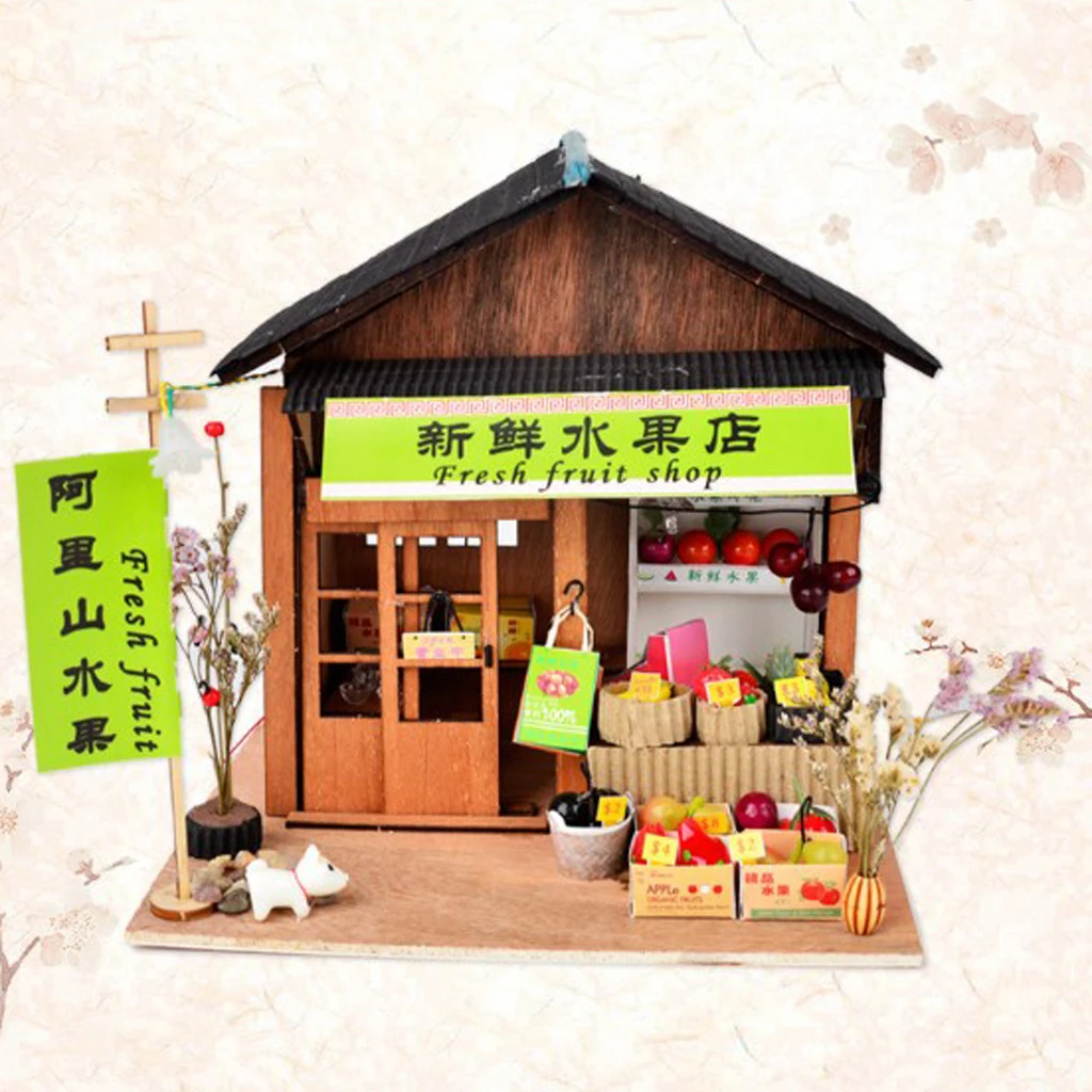 DIY ручной работы миниатюрный проект деревянные куклы дом в китайском стиле