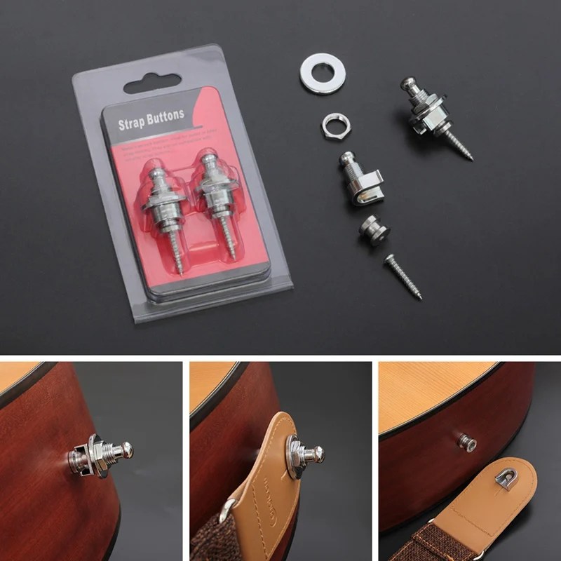 2 шт. нескользящий замок для гитарного ремня универсальные противоскользящие