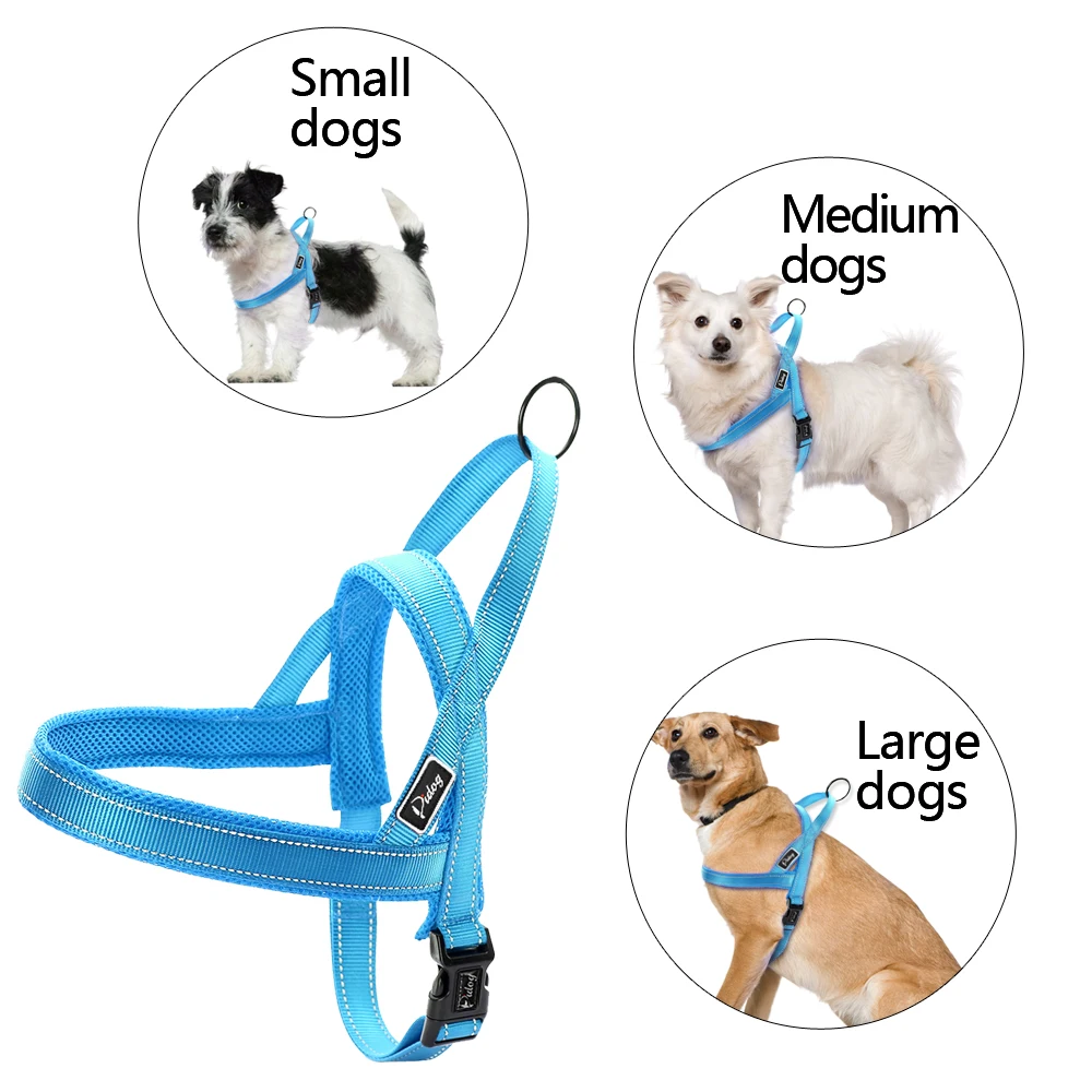 No Pull Reflective Dog Harness Leash Set Pet Vest Lead For Small Meduim Large Dogs Perfect for Daily Training Walking XXS-L | Дом и сад