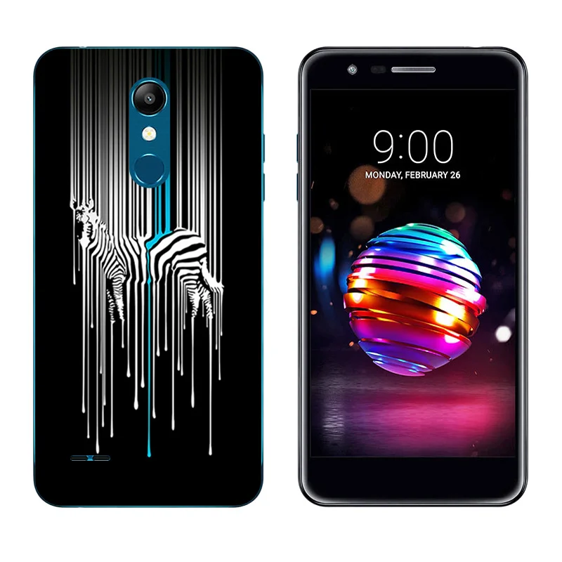 Для LG K11 Плюс/K11a 2018 Мягкий силиконовый чехол выражение печати задняя крышка из
