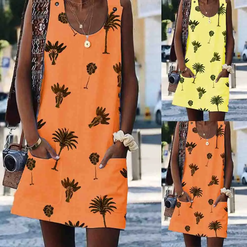 Новое Женское богемное мини платье с принтом женское повседневное летнее