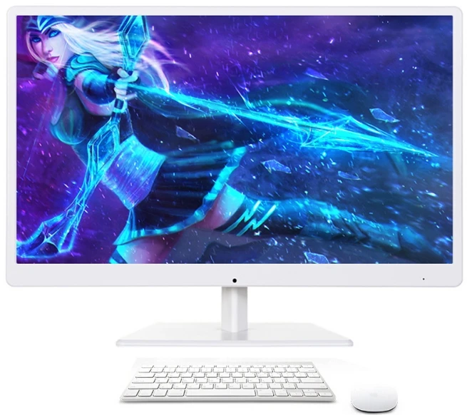 Все в одном DIY настольный ПК с процессором i3/i5/i7 ram 2 ГБ/4 ГБ/8 ГБ HDD 120 ГБ/1 ТБ 18,5 22 24 27 дюймов lcd HD 1080p монитор