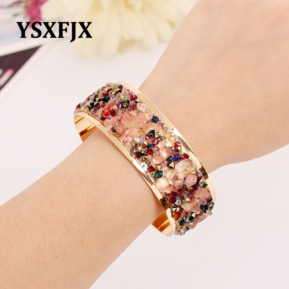 YSXFJX New fashion gravel jewelry bracelet personality set rhinestone classic | Украшения и аксессуары