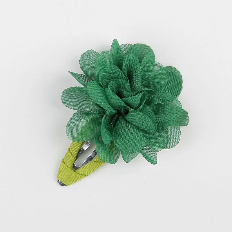 

50pcs/lot 22 Colors Fashion Baby Girl Mini Chiffon Flowers Hair Clips Sweet Girls Hairpins For Kids Hair Accessories Cute Gift