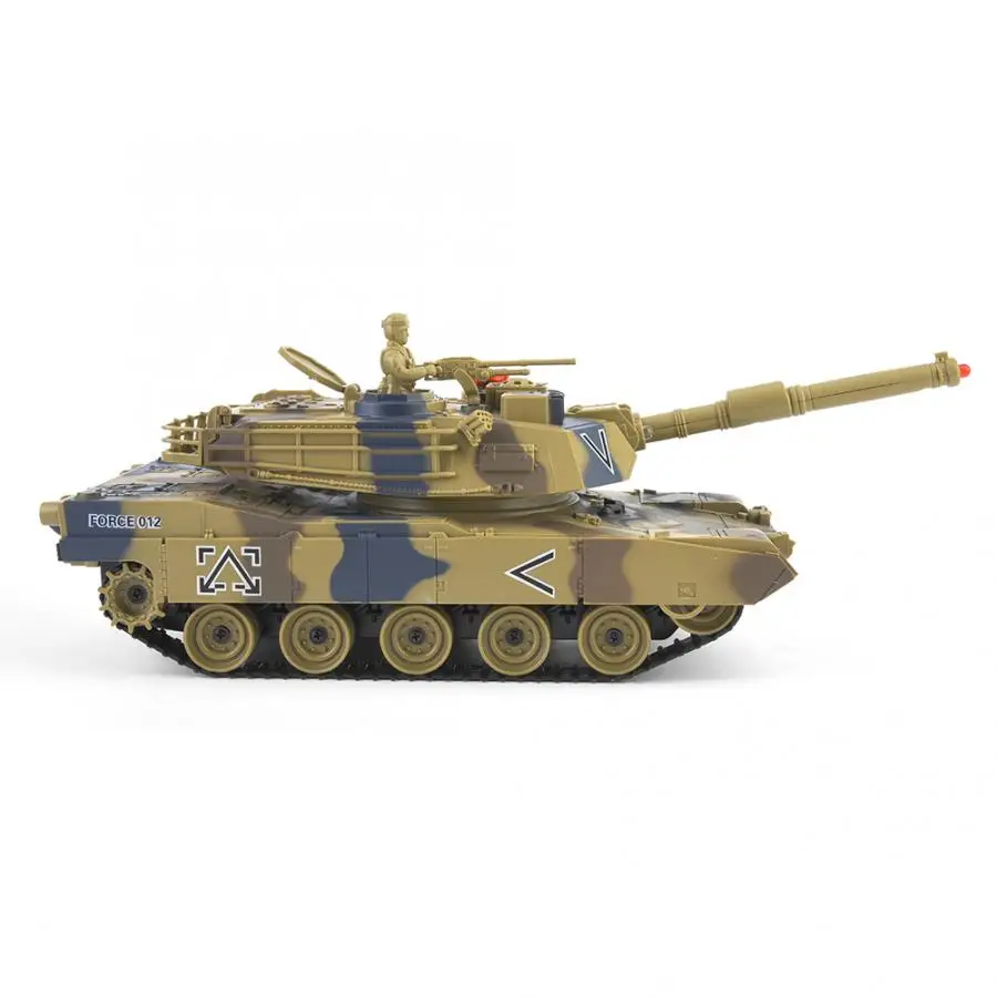1:24 пластик rc Танк Игрушка дистанционное управление Детская Игрушка имитация военная модель игрушки для детей