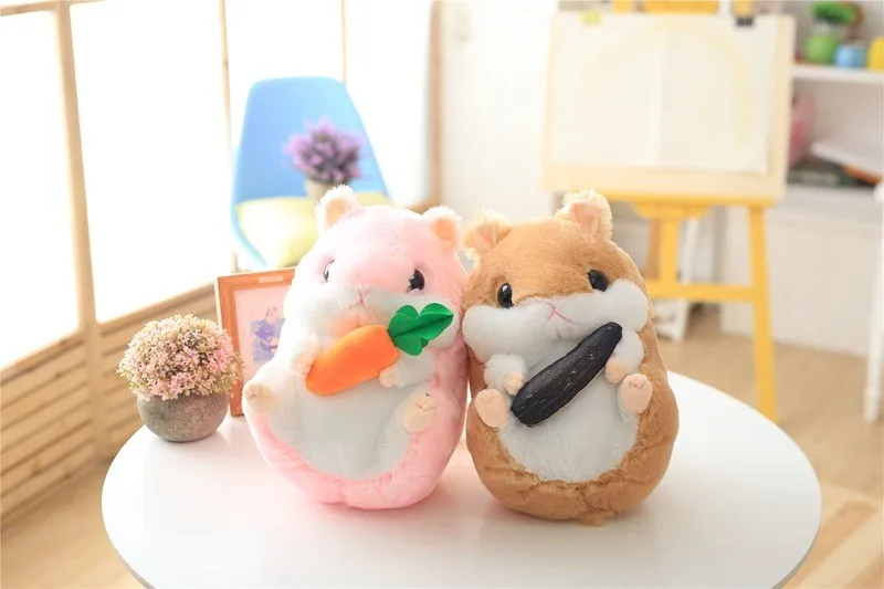 Креативные персонажи из мультфильмов Kawaii Новинка супер жирный хомяк Хлопок Мягкие плюшевые сиденье-игрушка задний Поясничный Подушка подарок подруге FK
