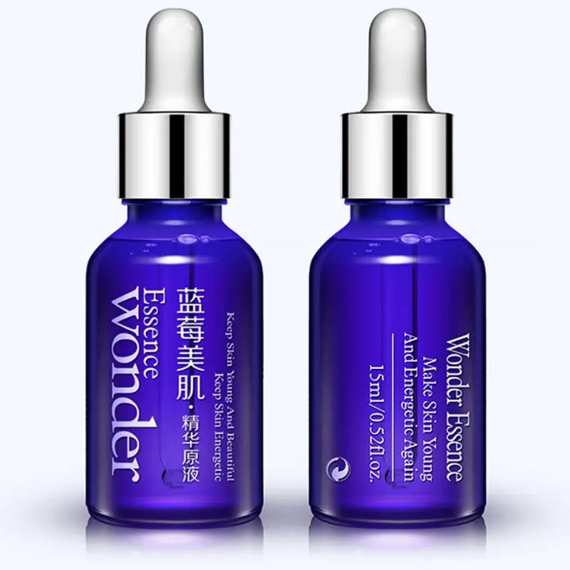 Новый 15 мл уход за кожей черники Гиалуроновая кислота Жидкость против морщин