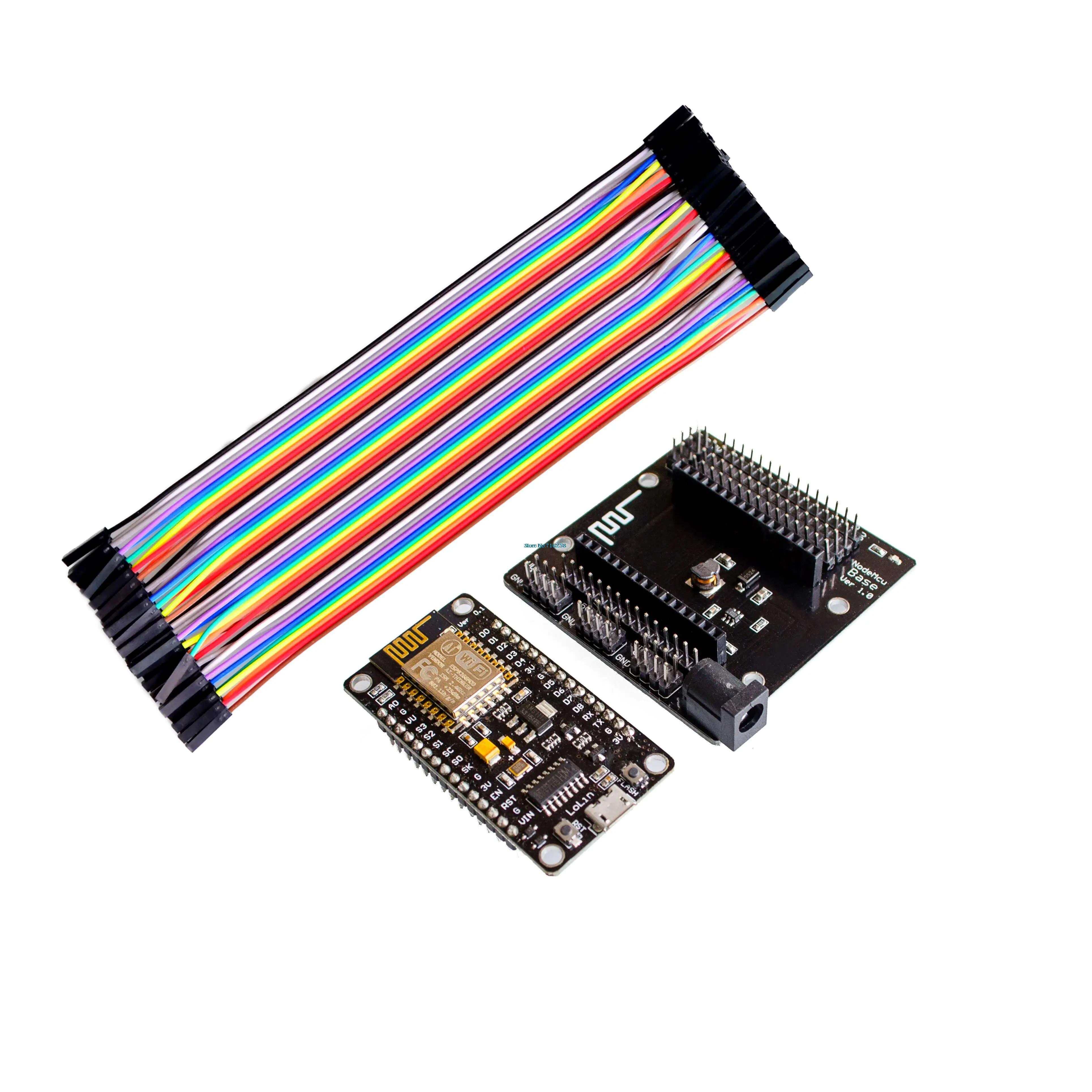 Комплект ESP8266 NodeMcu + base 40P проводов тестирование DIY макетная плата|breadboard kit|breadboard