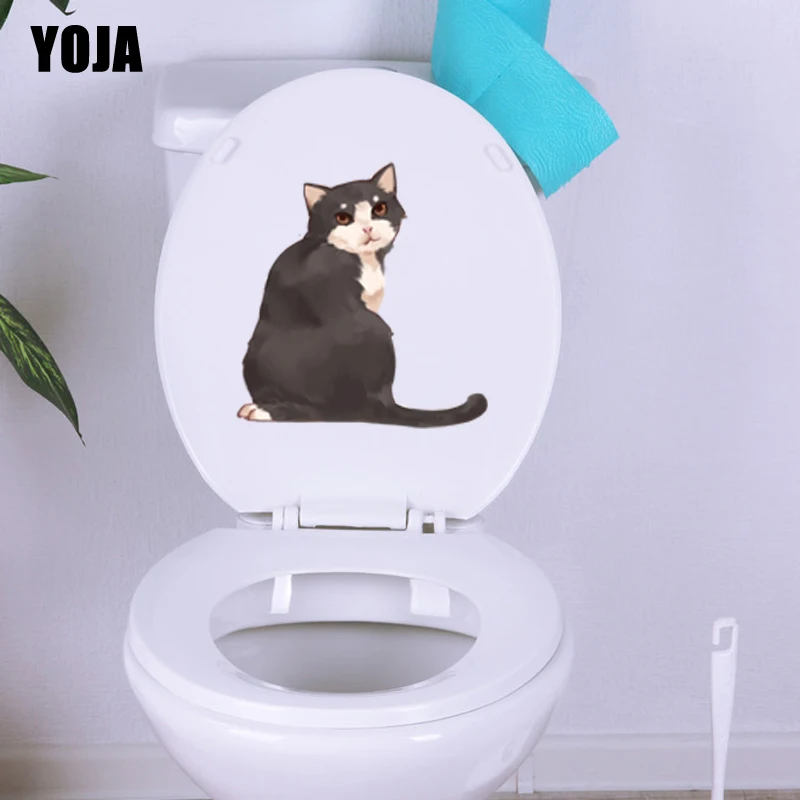 

YOJA 21,6*22,8 см, нежная кошка для спальни, домашний декор, наклейка на стену, искусственное животное