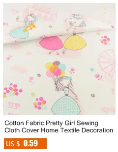 Teramila Cotton Fabric 25 Designs Animial Cartoon Patchwork Quilting Charm Packs Meter Home Textile Clothing Bedding