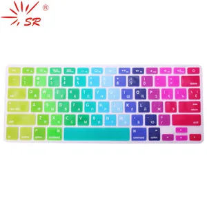 Силиконовая накладка для клавиатуры, наклейка для Macbook Air 13 Pro 13,3 15,4 17