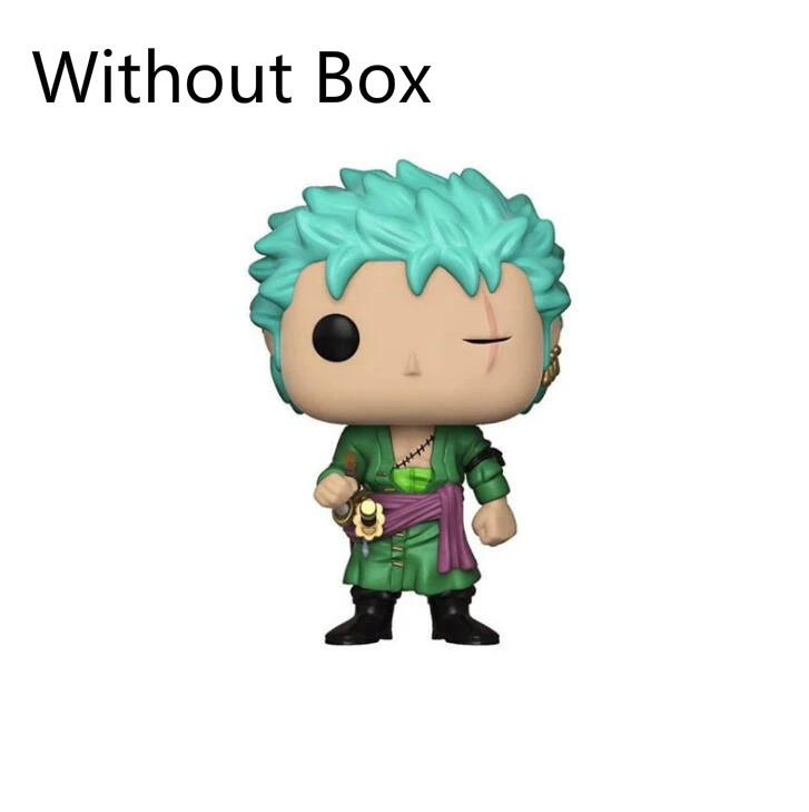 Funko Pop Одна деталь Коллекционная модель игрушечная обезьянка D. Луффи, нами Фрэнки фигурку виниловые наклейки, Детские кубики, игрушки для мальчиков