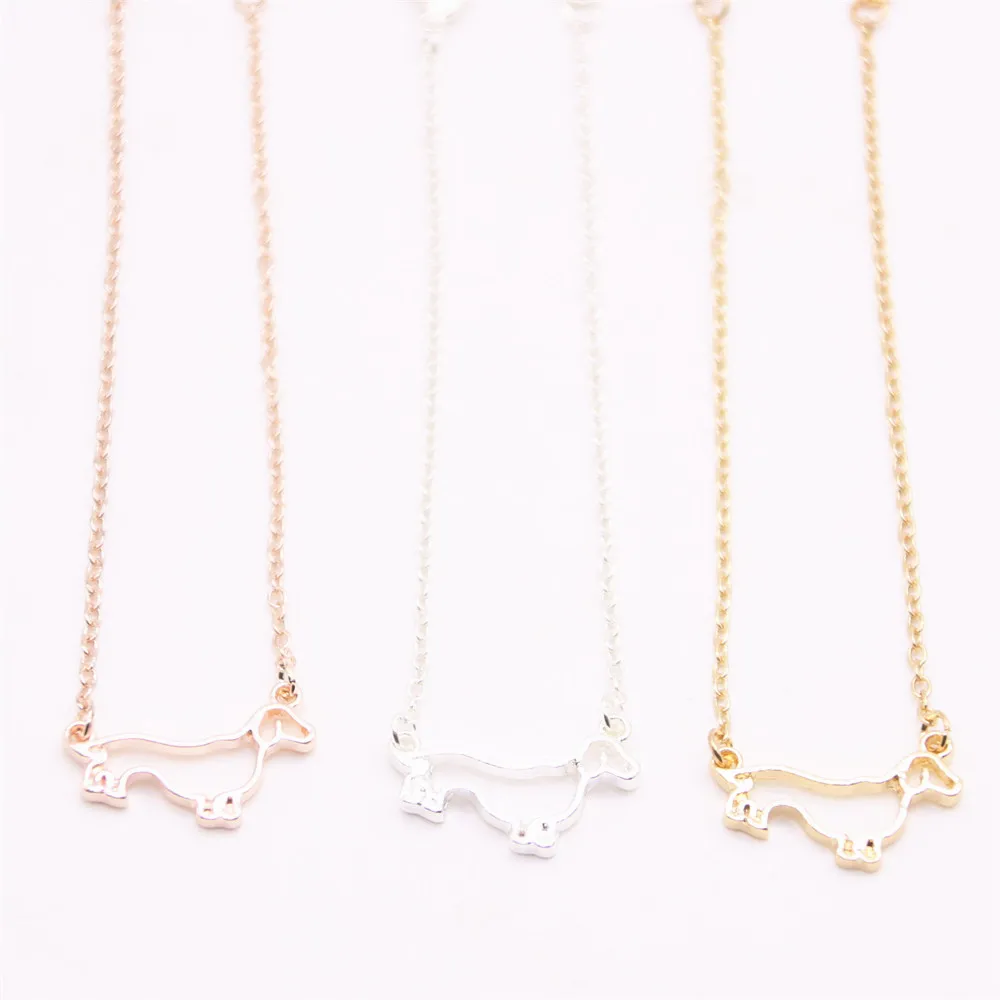Абстрактные браслеты в виде животных для девочек полые Собака|Цепочки и