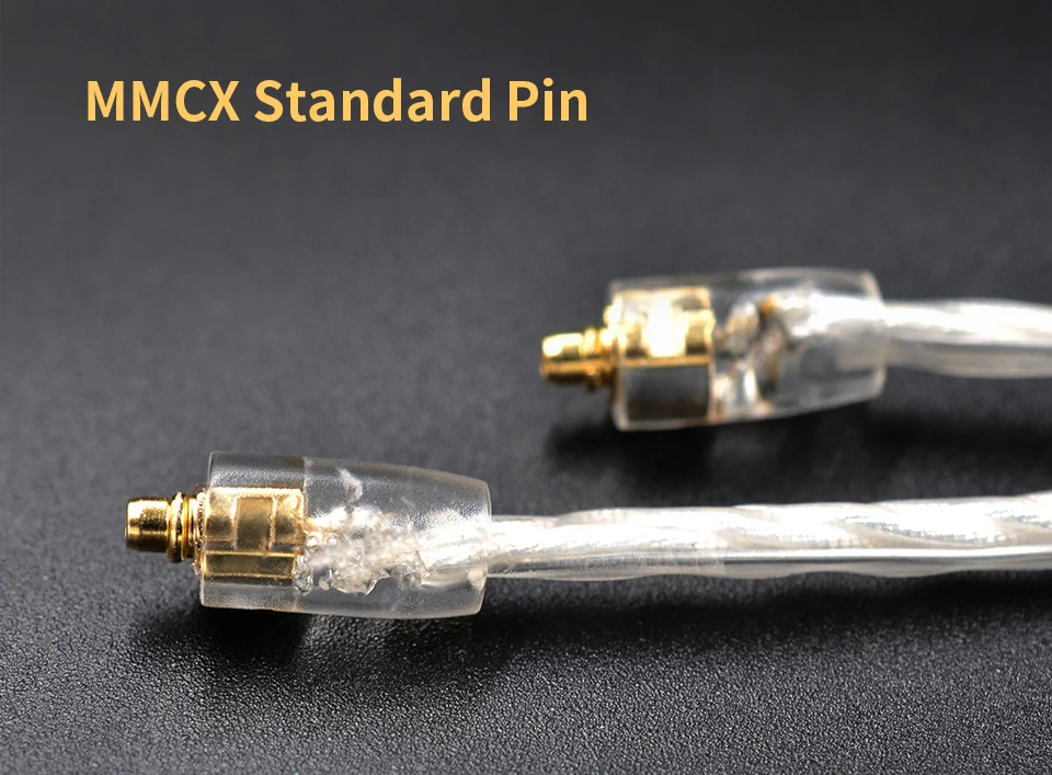 Kz кабель наушников Mmcx интерфейс посеребренный провод обновления 3,5 мм плетеный кабель для наушников Diy