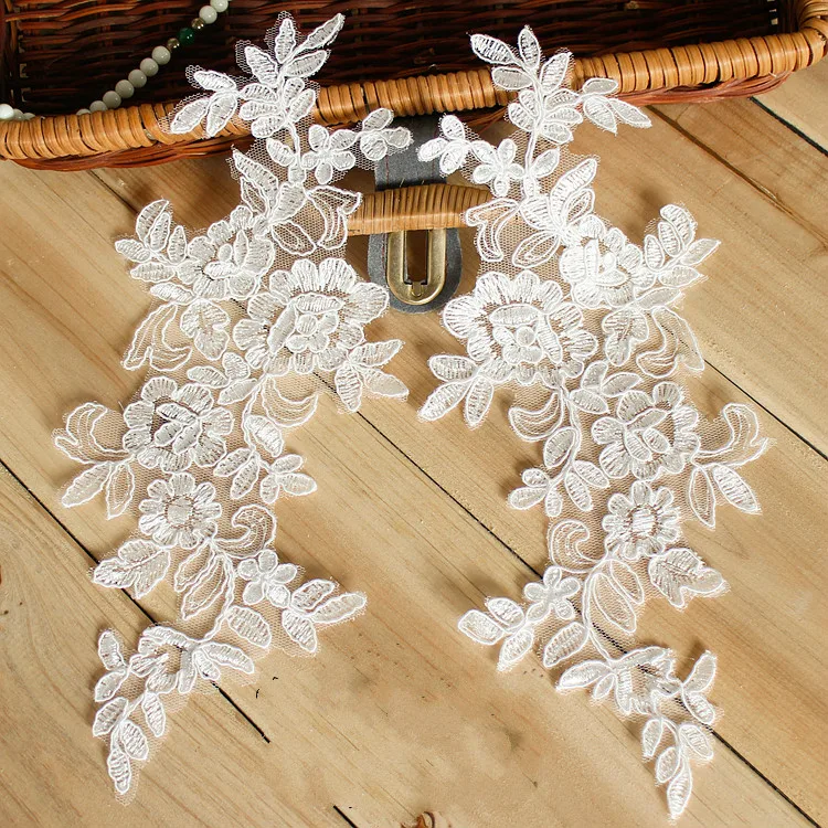 4 шт./лот 15 цветов красная черная белая кружевная нашивка в виде автомобиля для