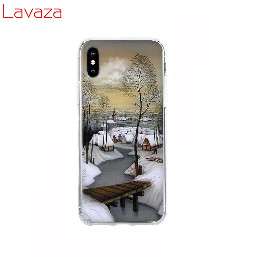 15 Lavaza пейзаж Зимний Легкий снег Жесткий Чехол для Apple iPhone 6 6s 7 8 плюс X 5 5S SE чехол для iPhone XS Max XR крышка - Цвет: 15