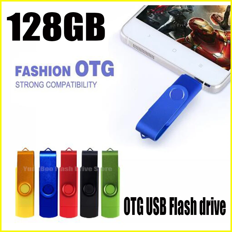 128 ГБ флэш-накопитель USB OTG быстрая скорость для телефона Android флешки Micro 2.0 usb stick