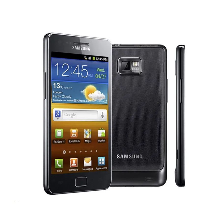 Разблокированный samsung GALAXY S2 SII I9100 EU версия wifi gps 8.0MP 4,3 ''1 Гб ram 16 Гб Rom Android отремонтированный мобильный телефон
