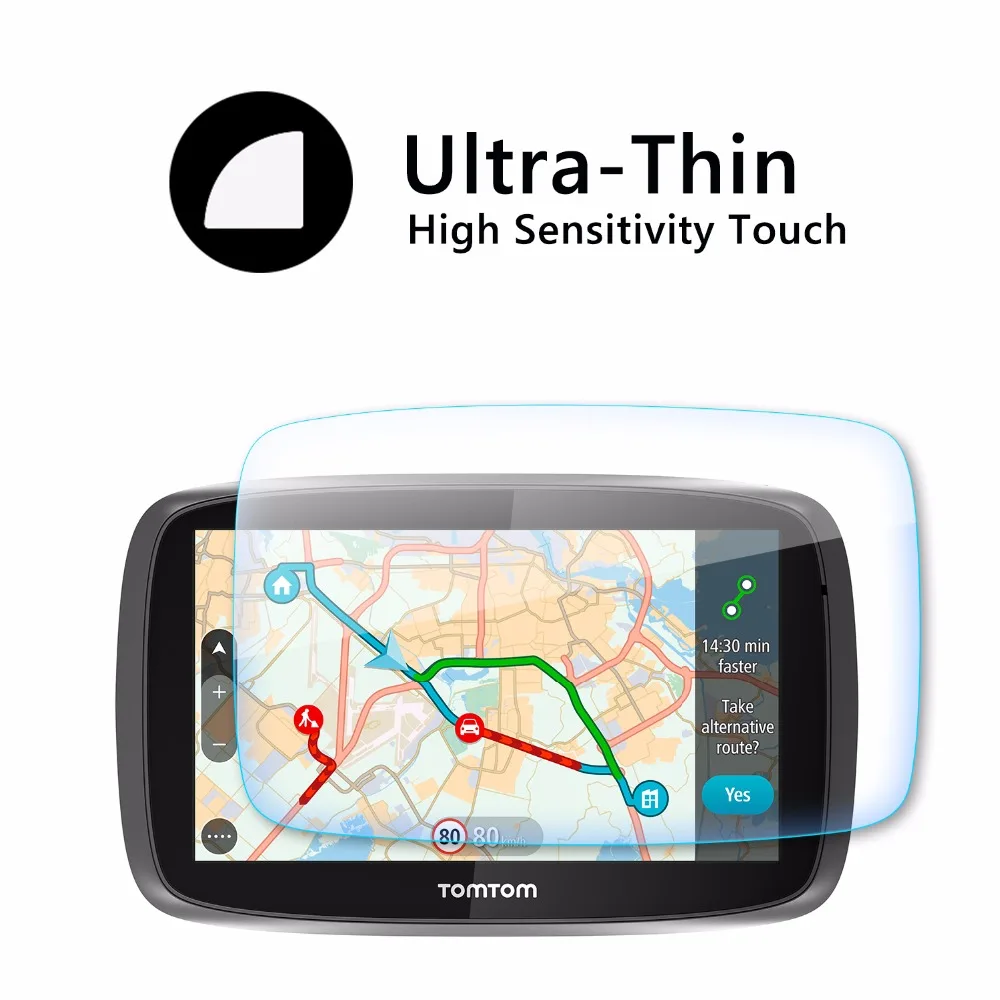 RUIYA Защитная пленка для экрана для TomTom Go 600 610 6000 6100 круговой 6 дюймов gps навигации сенсорный экран, с уровнем твердости 9H Защитная пленка для экрана из закаленного стекла