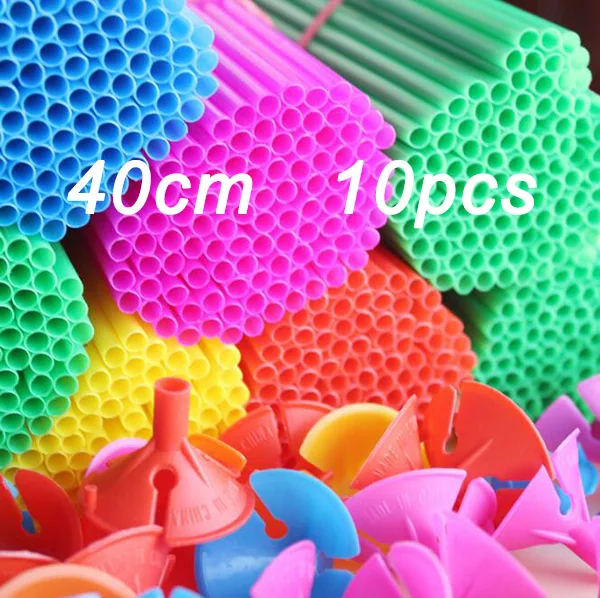 color pole 10pcs 20 шт 32 см латексные воздушные шары палочки белые стержни из ПВХ для держатель воздушных шаров палочки с чашкой Свадьба День Рождения декоративные аксессуары для вечеринок - Цвет: color pole 10pcs