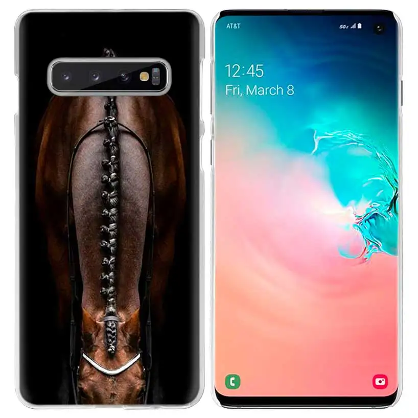 07 Horse чехол в виде животного для samsung Galaxy S10 5G S10e S9 S8 M30 M20 M10 J4 J6 плюс J8 Note 8 9 чистой твёрдой ПВХ чехол для телефона Fundas - Цвет: 07