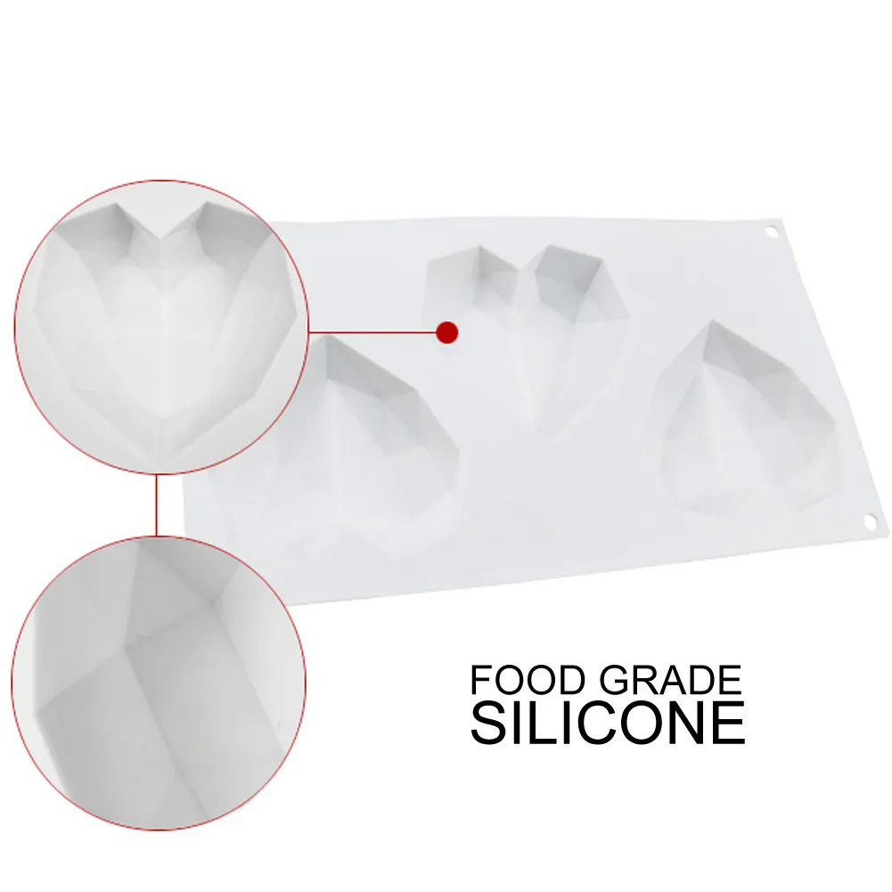 Лидер продаж 2019 пластиковые формы для тортов силиконовые в форме сердца 3 D I Y