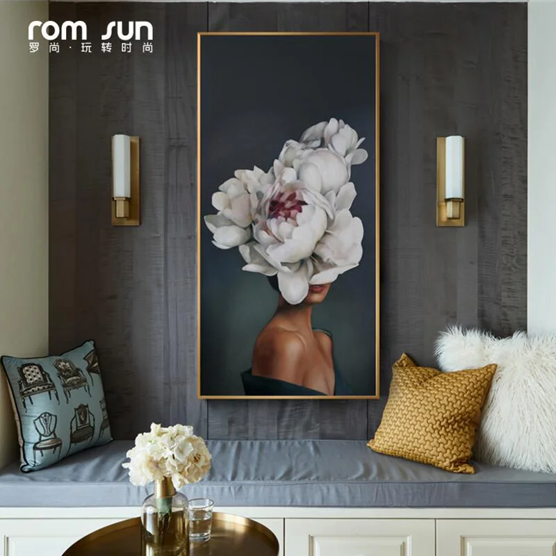 Абстрактная пикантная Цветочная фея холст живопись современные настенные