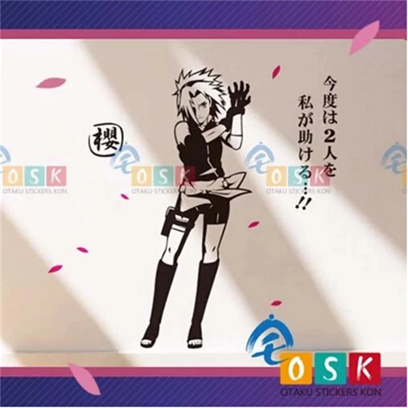 Наруто Харуно Сакура стикер стены ветер шестерни действие игры боль