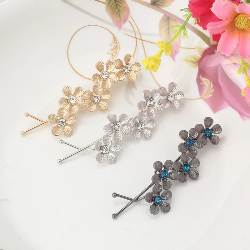 Женские металлические заколки для волос M MISM свадебные аксессуары с цветком