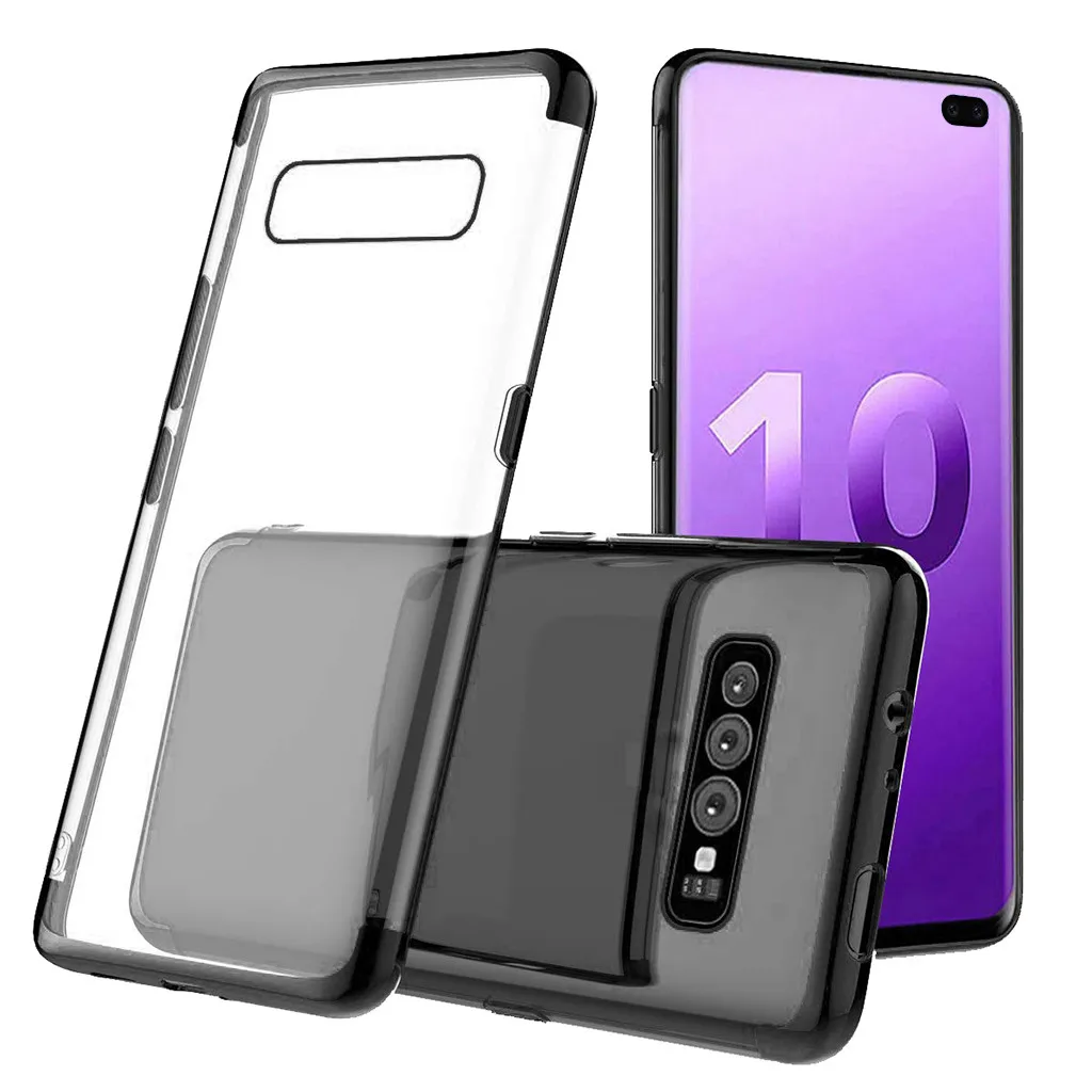 Z514 чехол для телефона 2019 samsung S10 Plus 6 3 дюймов прозрачный Чехол ударопрочный