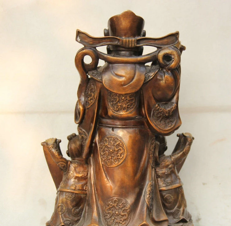 Бесплатная доставка 15 &quotкитайская Бронзовая маммон для денег богатства Tong Zi