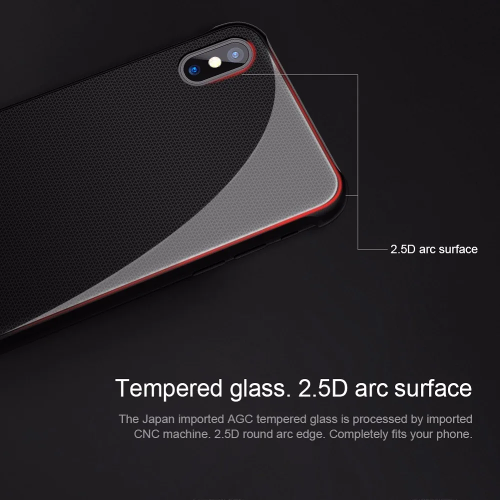 Для iPhone XS X Закаленное стекло-Броня чехол Nillkin 9H жесткий закаленное задняя крышка чехол на магнитах автомобильный держатель чехол для iPhone X XS Coque