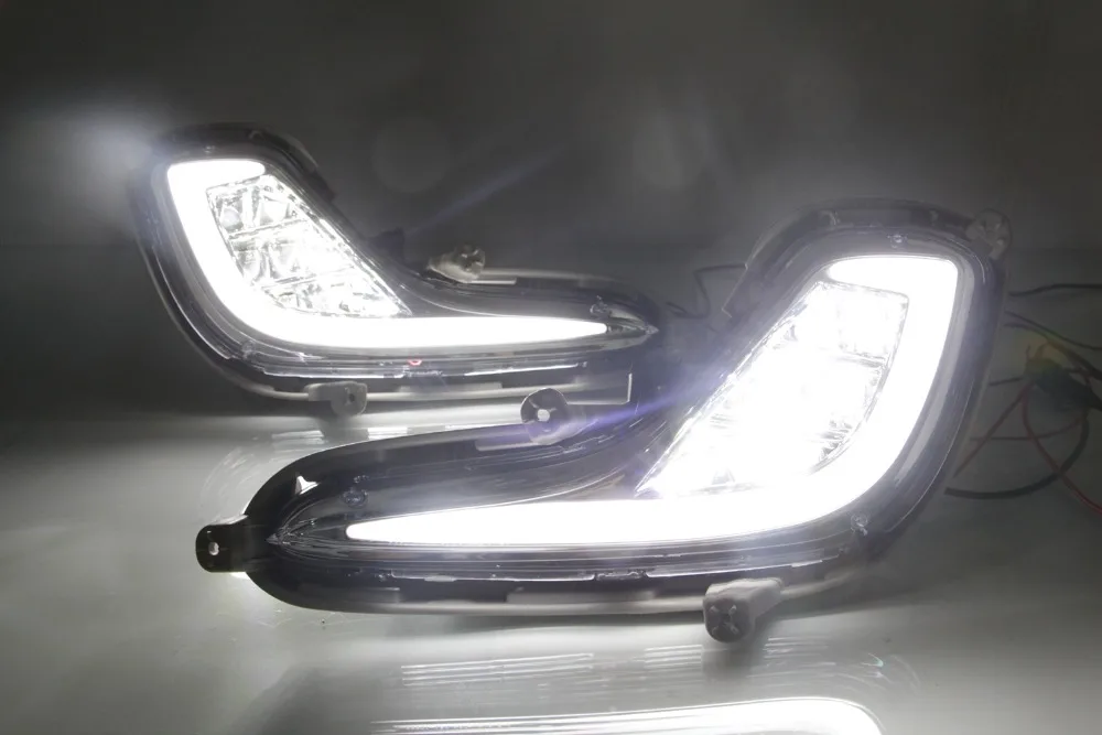 12 В Автомобильный светодиодный DRL дневный ходовой светильник противотуманная