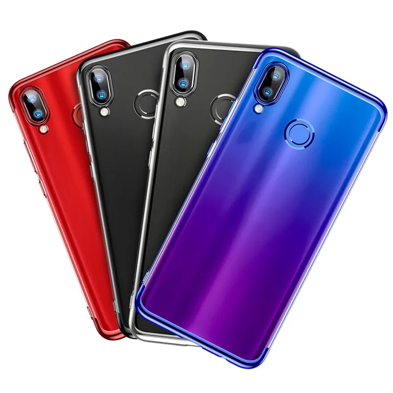 KEYSION Phone Case for Samsung Galaxy M30 M20 M10 Luxury Laser Plating Soft TPU Clear Back Cover A40 A40S |