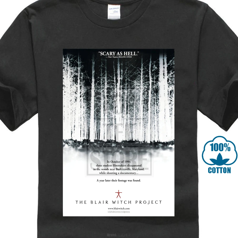 Крутая Винтажная футболка с постером фильма ведьма Блэр в стиле 90 х|t shirt|shirt tshirt t