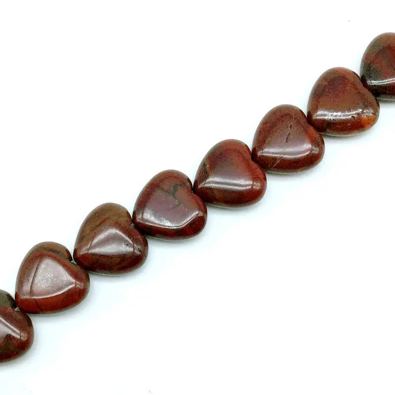 Бусины из натурального камня Beadztalk цепочка в форме сердца 14 мм украшения сделай