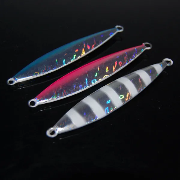 

3 pcs/lot Sea fishing lures 100g metal jig baits Noctilucent