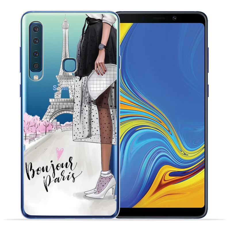 Модный прозрачный чехол для девочек Samsung Galaxy A50 A20 A30 A40 A10 A70 M10 M20 задняя крышка |