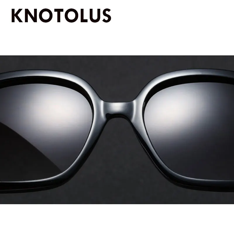 Knotolus женские крупные солнцезащитные очки черный квадрат градиент UV400 Марка