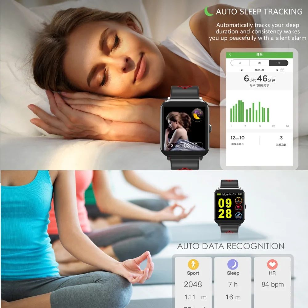 Цветные спортивные Смарт-часы с пульсометром и Bluetooth для мужчин женщин браслет