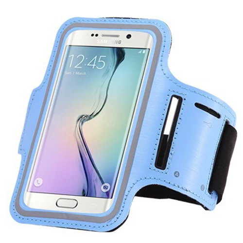 Повязка на руку для бега чехол для huawei Коврики 20 Pro P30 P20 Honor 20 10 V20 V10 7X 6X Nova 5 5i 4e 4 Телефон Водонепроницаемый из искусственной кожи чехол - Цвет: Light Blue