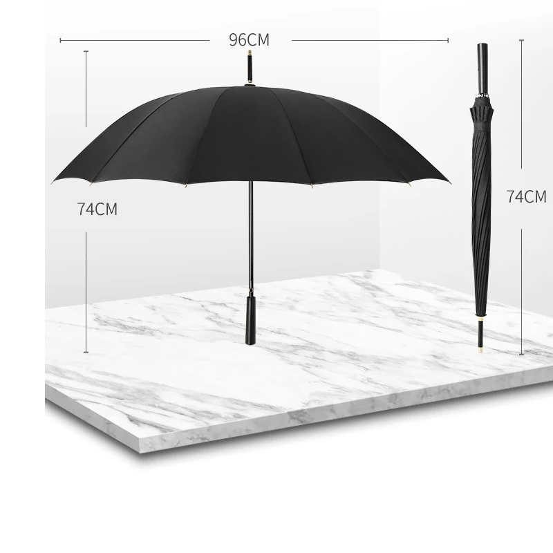Прямой женский зонт Parapluie креативный увеличивающий рост 16 костей автоматический