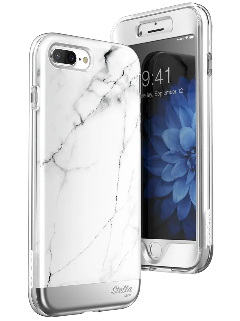 Marble SUPCASE чехол для iphone 8 Plus UB Стелла Премиум Гибридный мраморный чехол для телефона со встроенным протектором экрана чехол для iPhone 7 Plus - Цвет: Marble