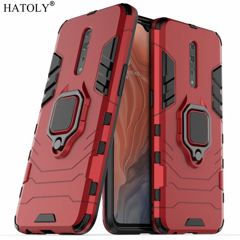 HATOLY для OPPO Reno Z чехол телефона силиконовый резиновый твердый бронированный